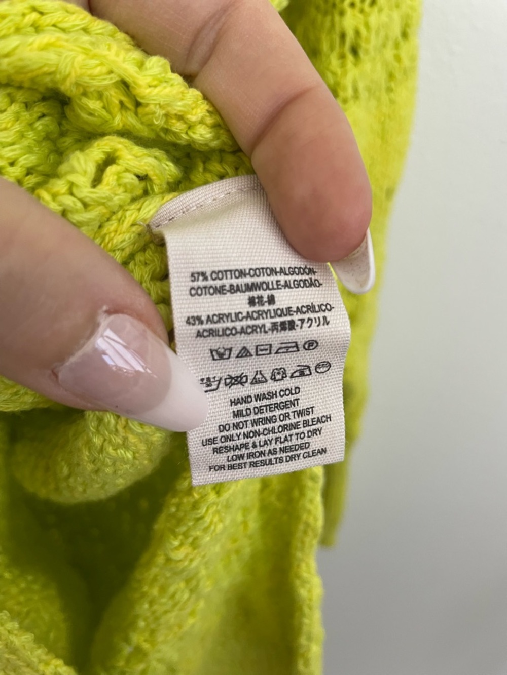Free people hot tropics neon green limelight oversized sweater - Picture 7 of 9